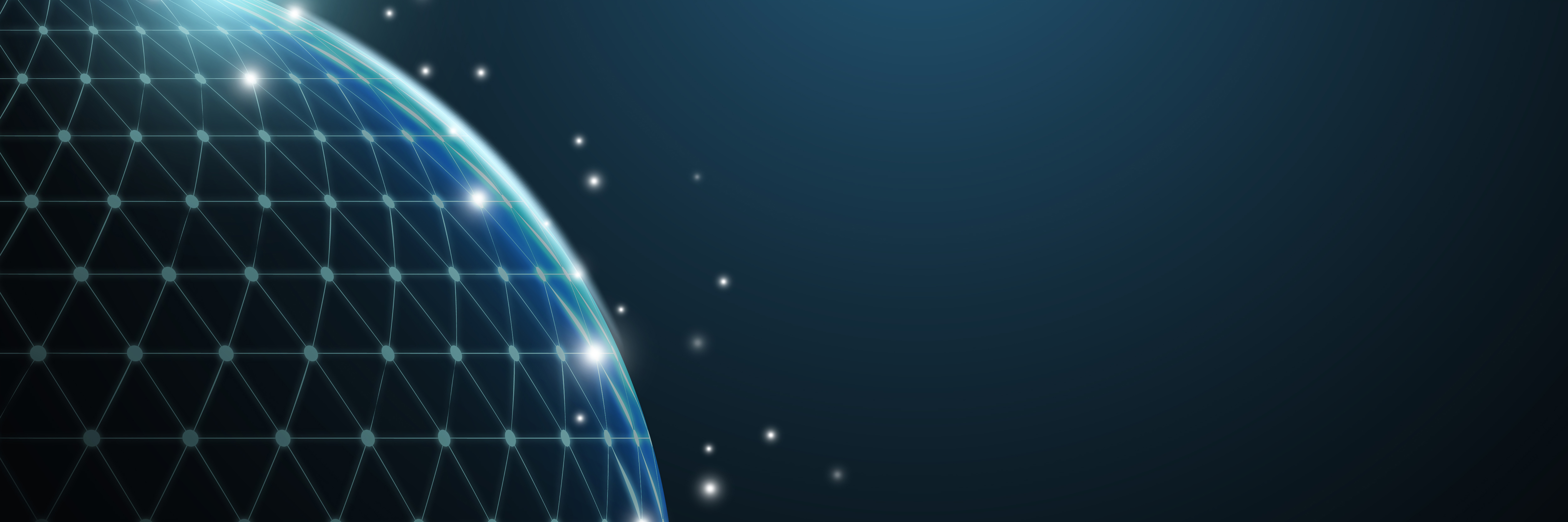 Globe digital grid futuristic background
