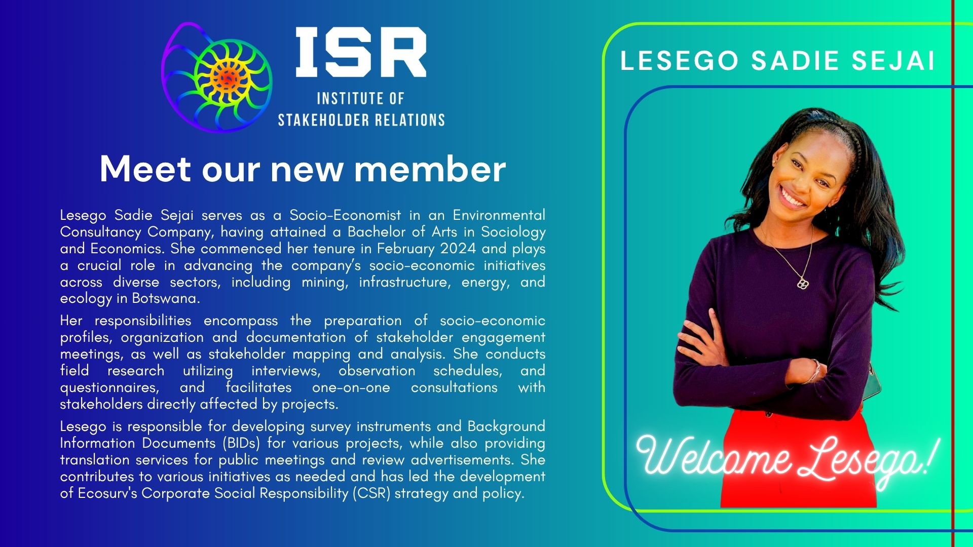 Lesego Sadie Sejai (201346325)