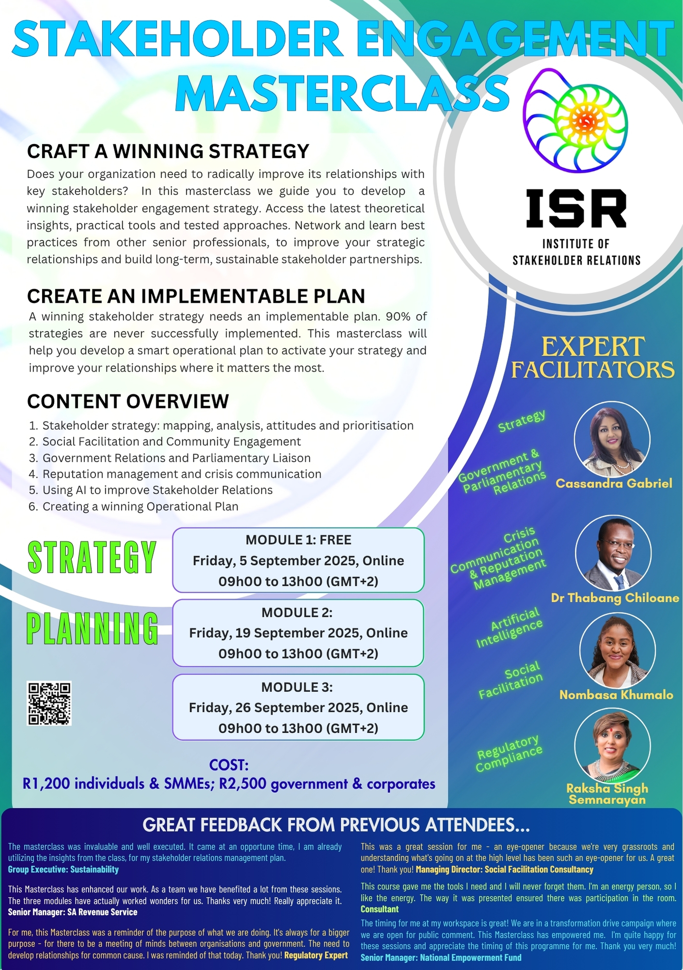 ISR-STAKEHOLDER-ENGAGEMENT-MASTERCLASS-BROCHURE SEP 2025 Page 1
